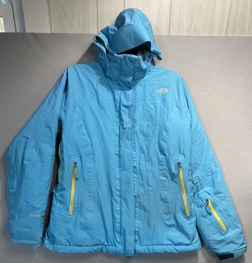North face Summit Series M Ladies Jacket Blue Yellow Hyvent Alpha
